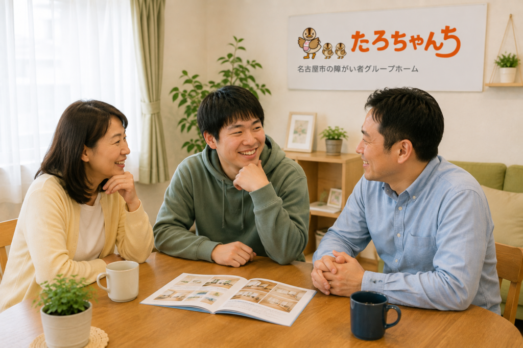 障がい者グループホームで自分らしい将来の暮らしを考える本人と家族